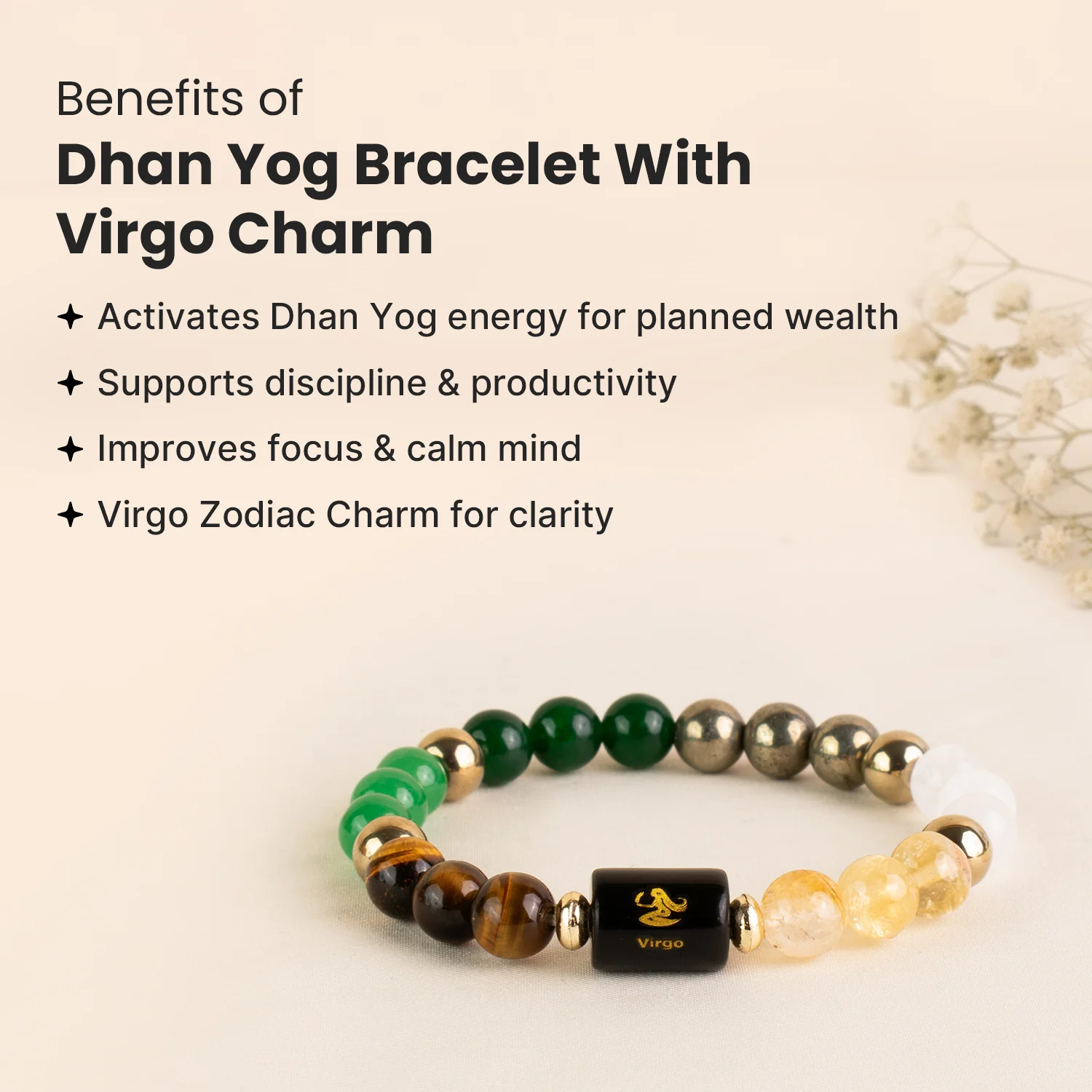 Rinmukteshwar Siddh Dhan Yog Bracelet with Zodiac Charm - Image 82