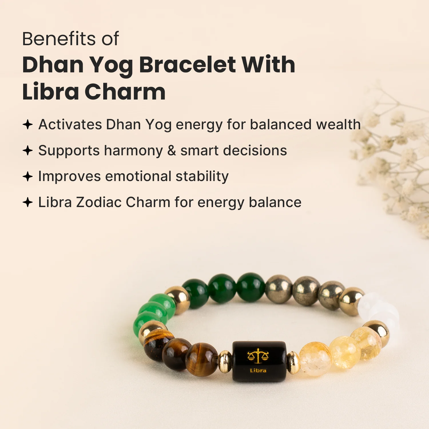Rinmukteshwar Siddh Dhan Yog Bracelet with Zodiac Charm - Image 91