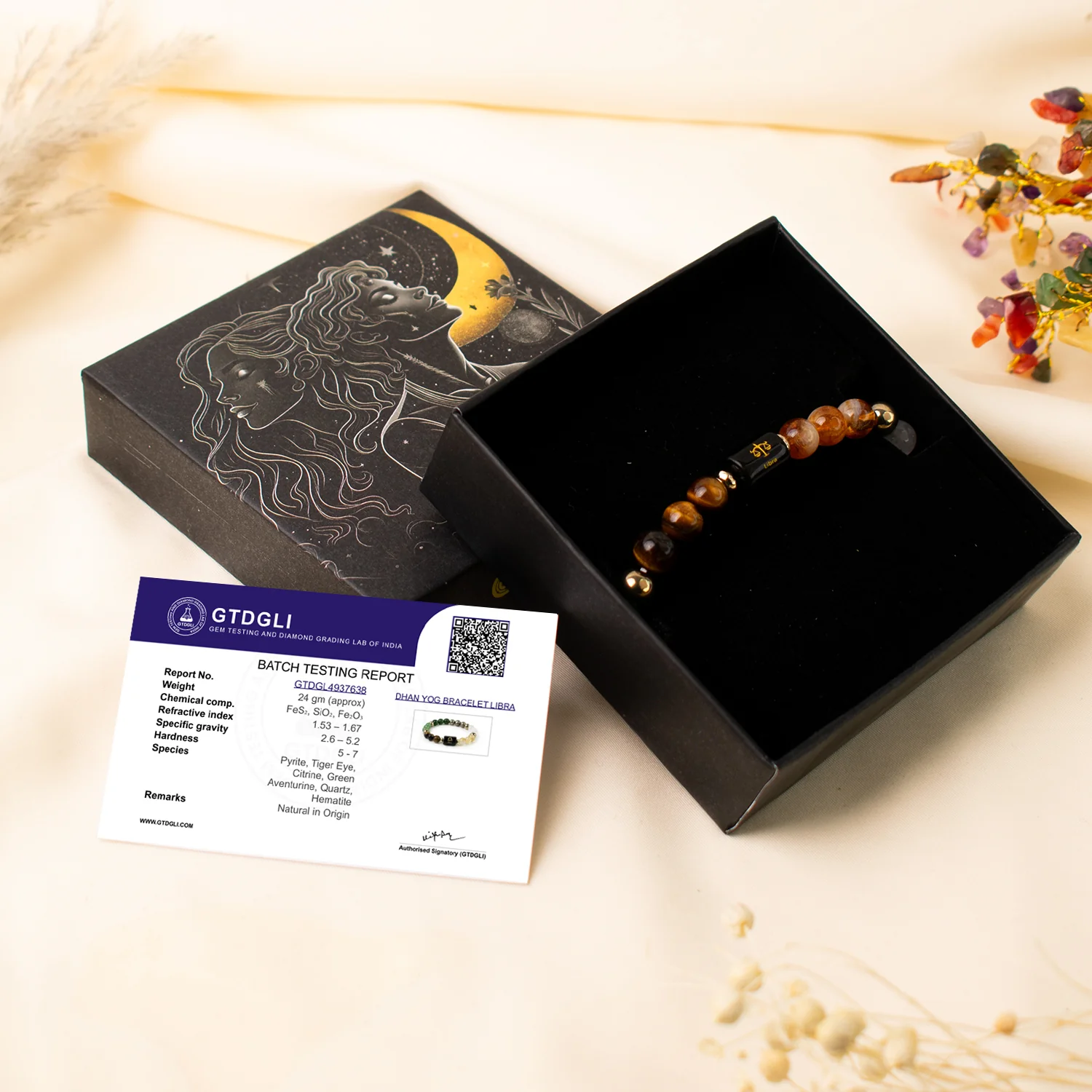 Rinmukteshwar Siddh Dhan Yog Bracelet with Zodiac Charm - Image 92