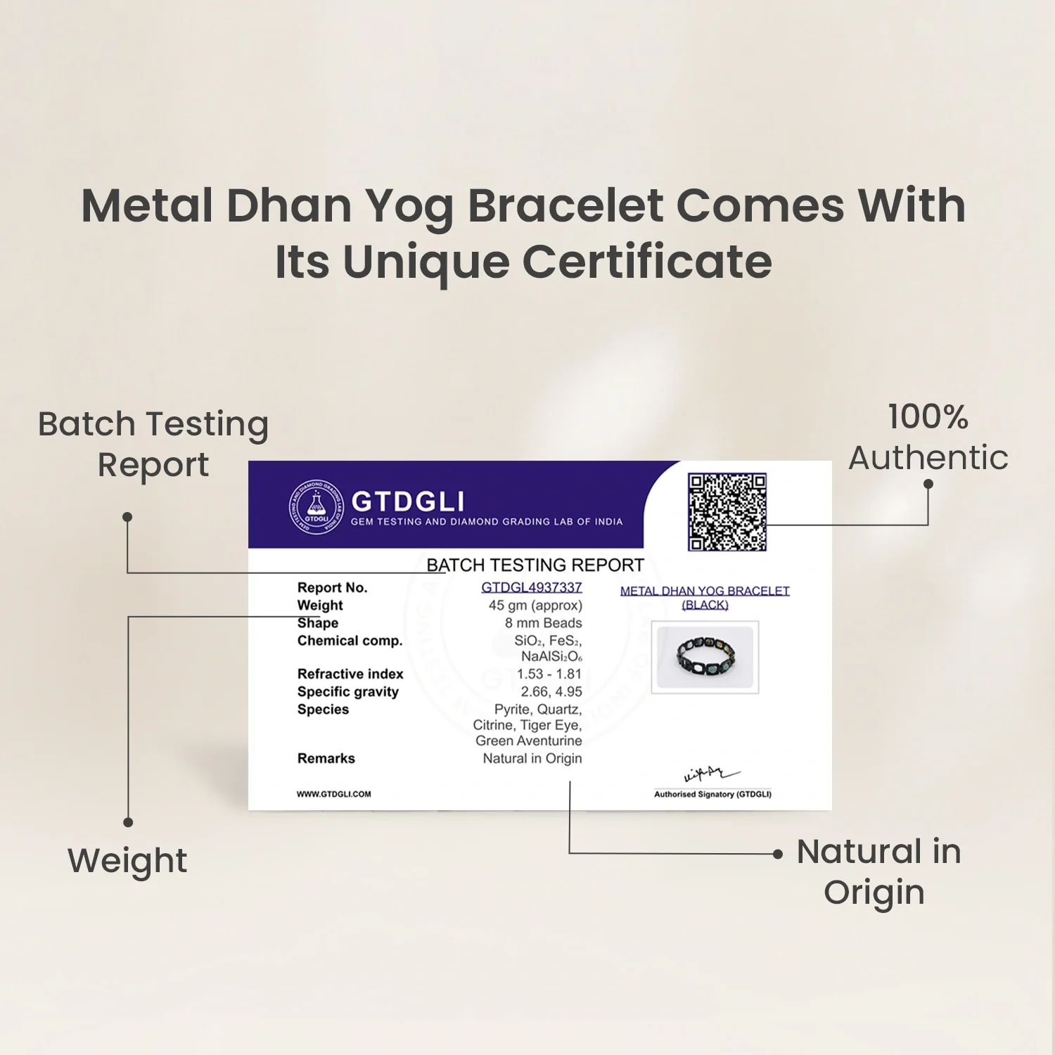 Rinmukteshwar Siddh Metal Dhan Yog Bracelet - Black - Image 9