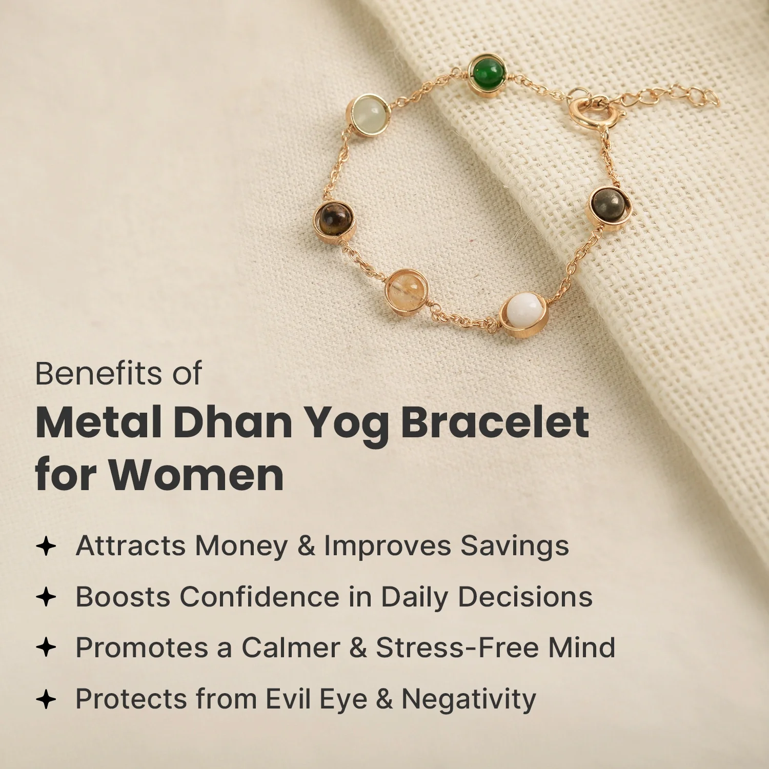 Metal Dhan Yog Bracelet for Women - Image 5