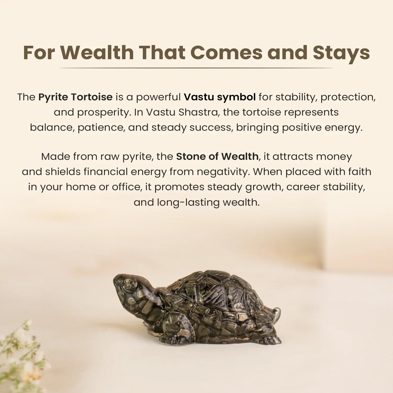 Vastu Shakti Combo – 7 Horses on Pyrite Frame with Pyrite Tortoise - Image 4