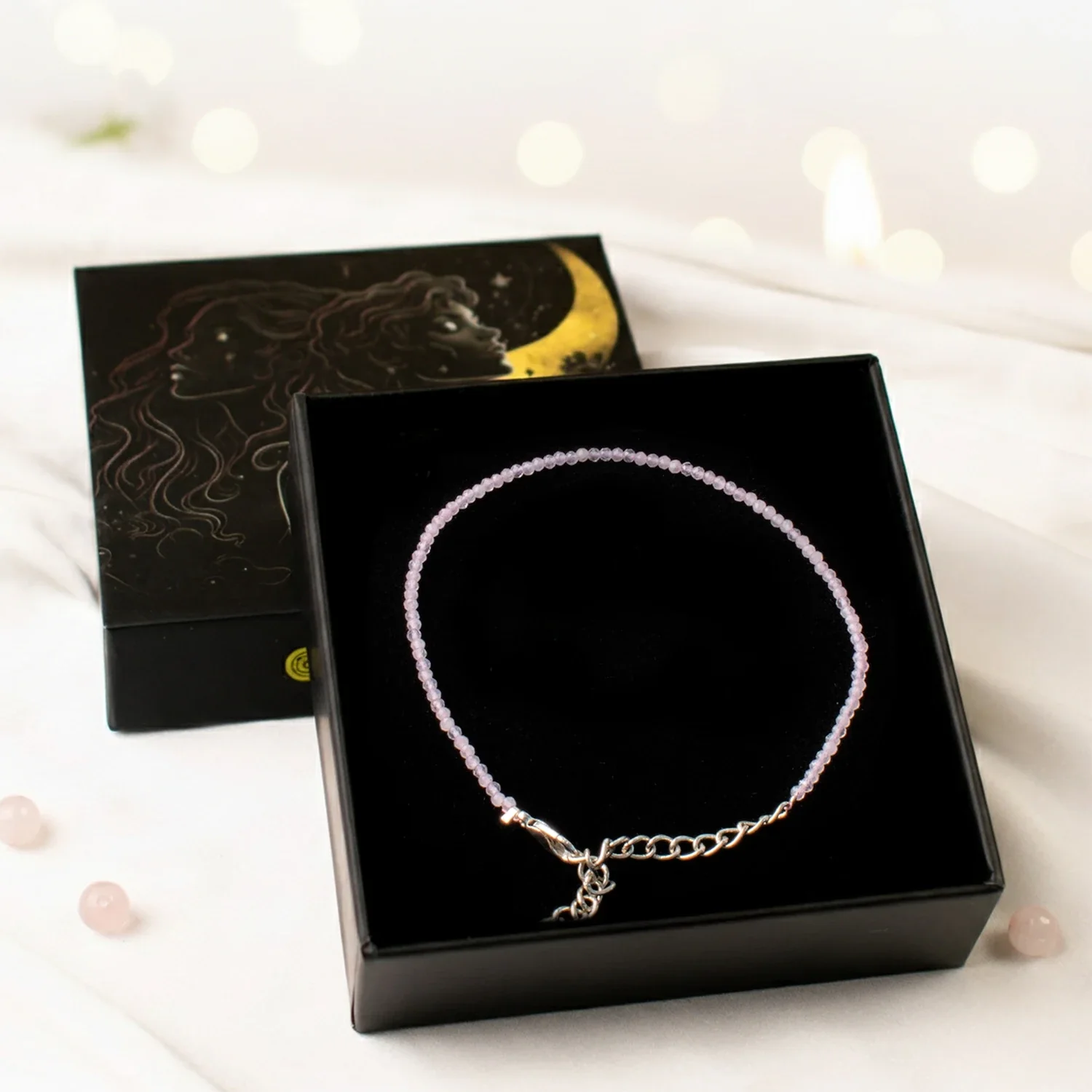 Rose Quartz Anklet - Image 4