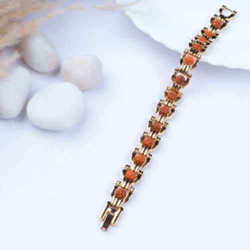 Rudraksha Stainless Steel Bracelet (Men) - Image 8