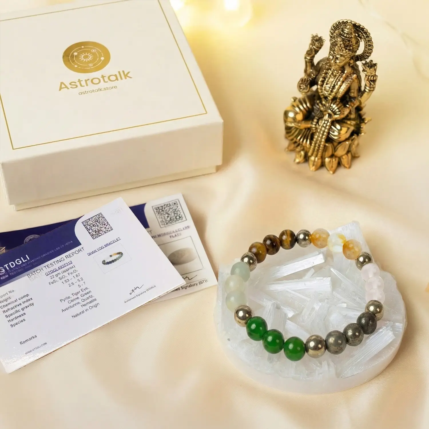 Dhan Yog Bracelet with FREE Raw Selenite Plate - Image 13
