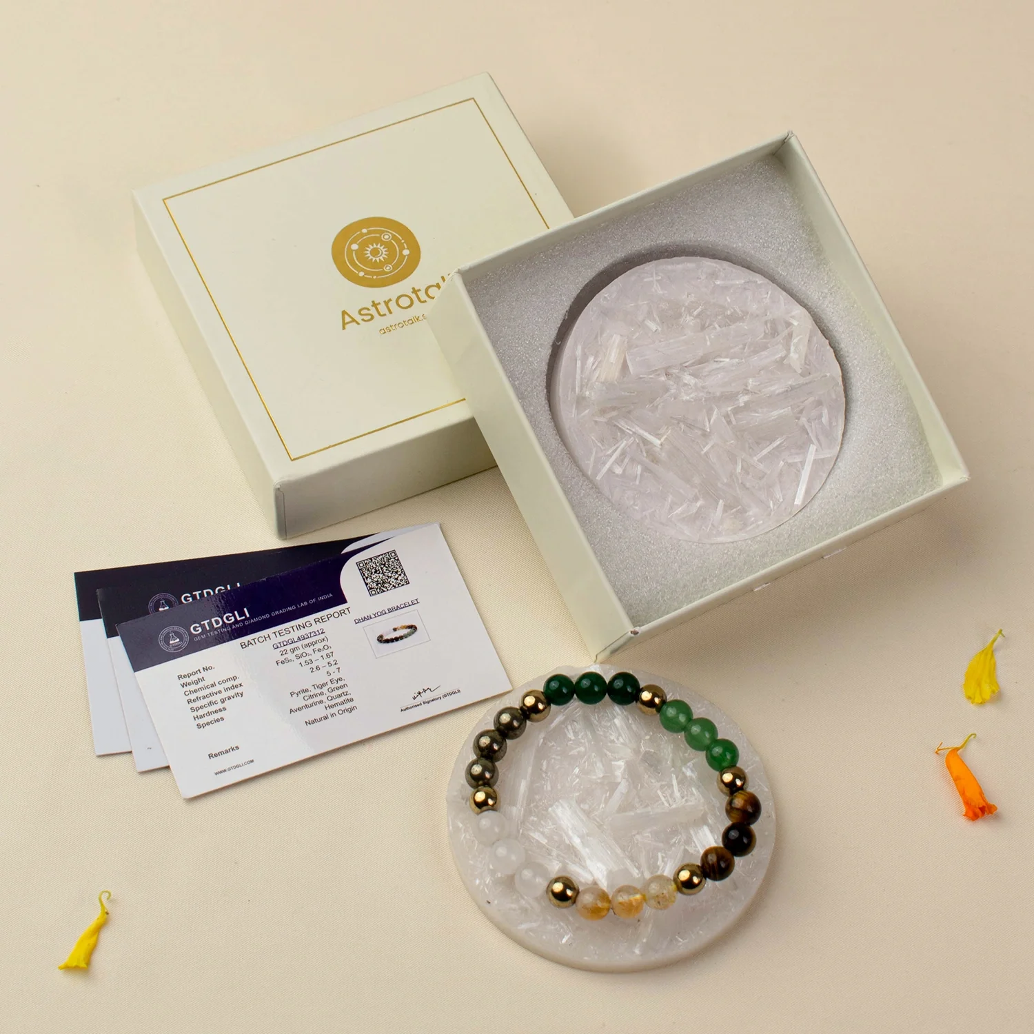 Sampurn Dhan Super Combo with Double Raw Selenite Plate - Image 13