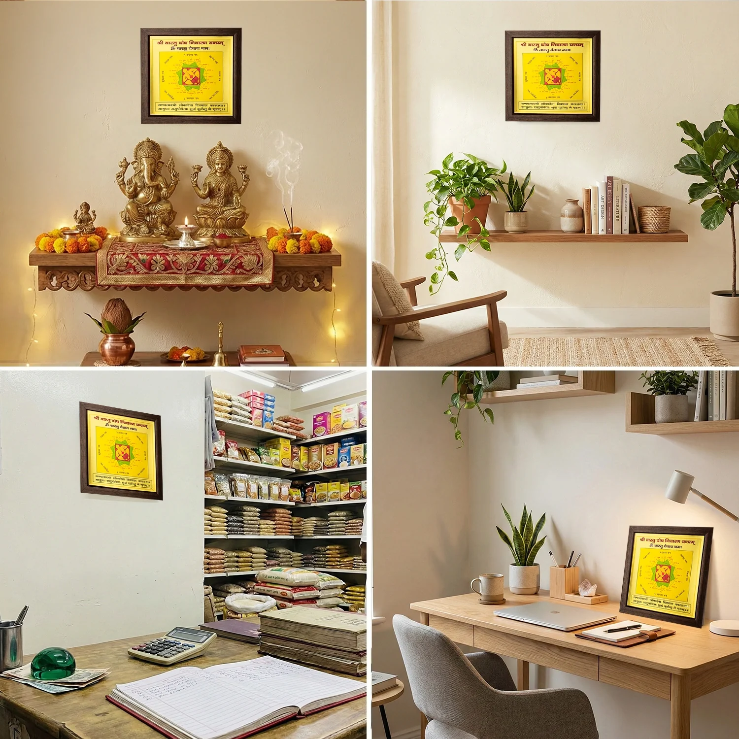 Shree Vastu Dosh Nivaran Yantra (9×9 inch) with Frame - Image 7