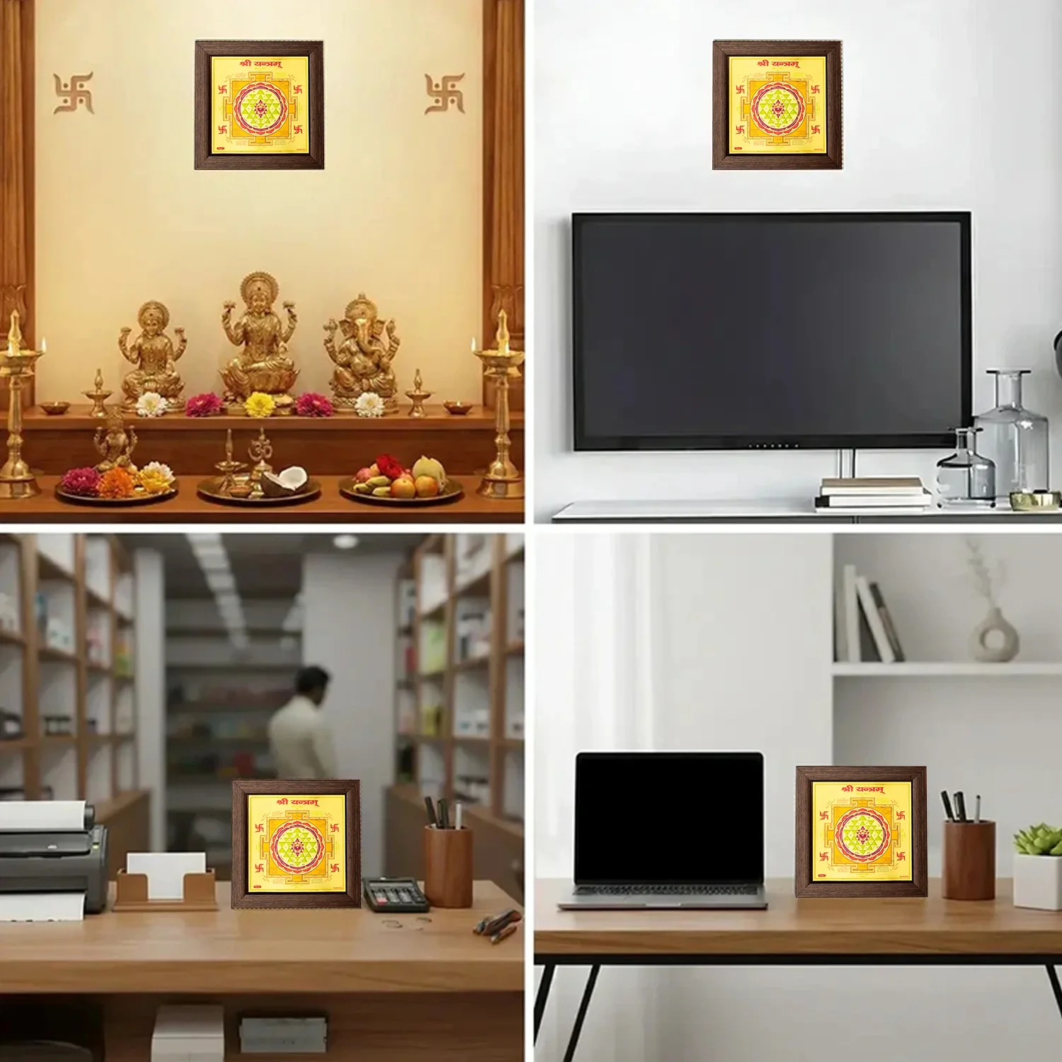Shree Yantra (6×6 inch) with Frame - Image 7