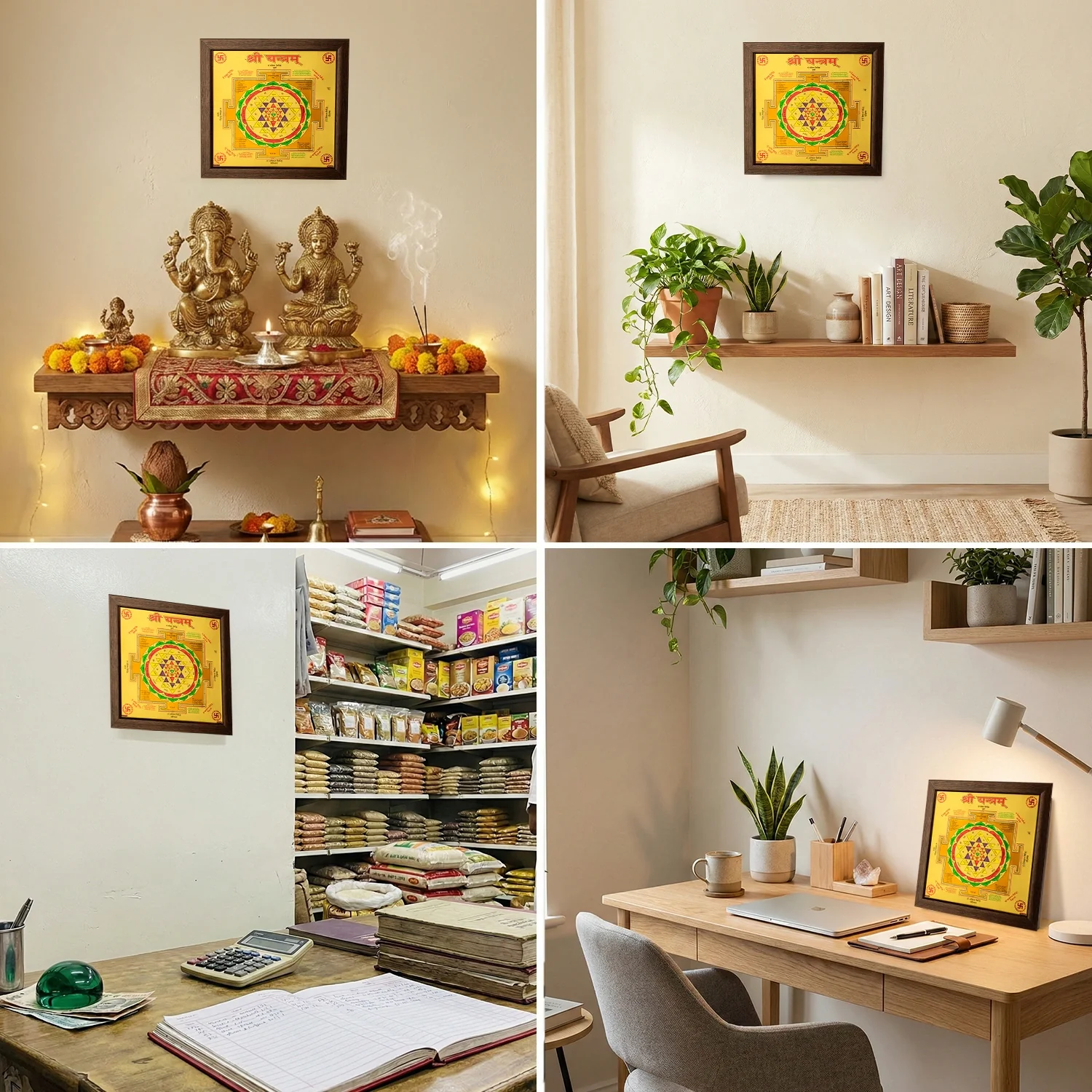 Shree Yantra (9*9 inch) with Frame - Image 7