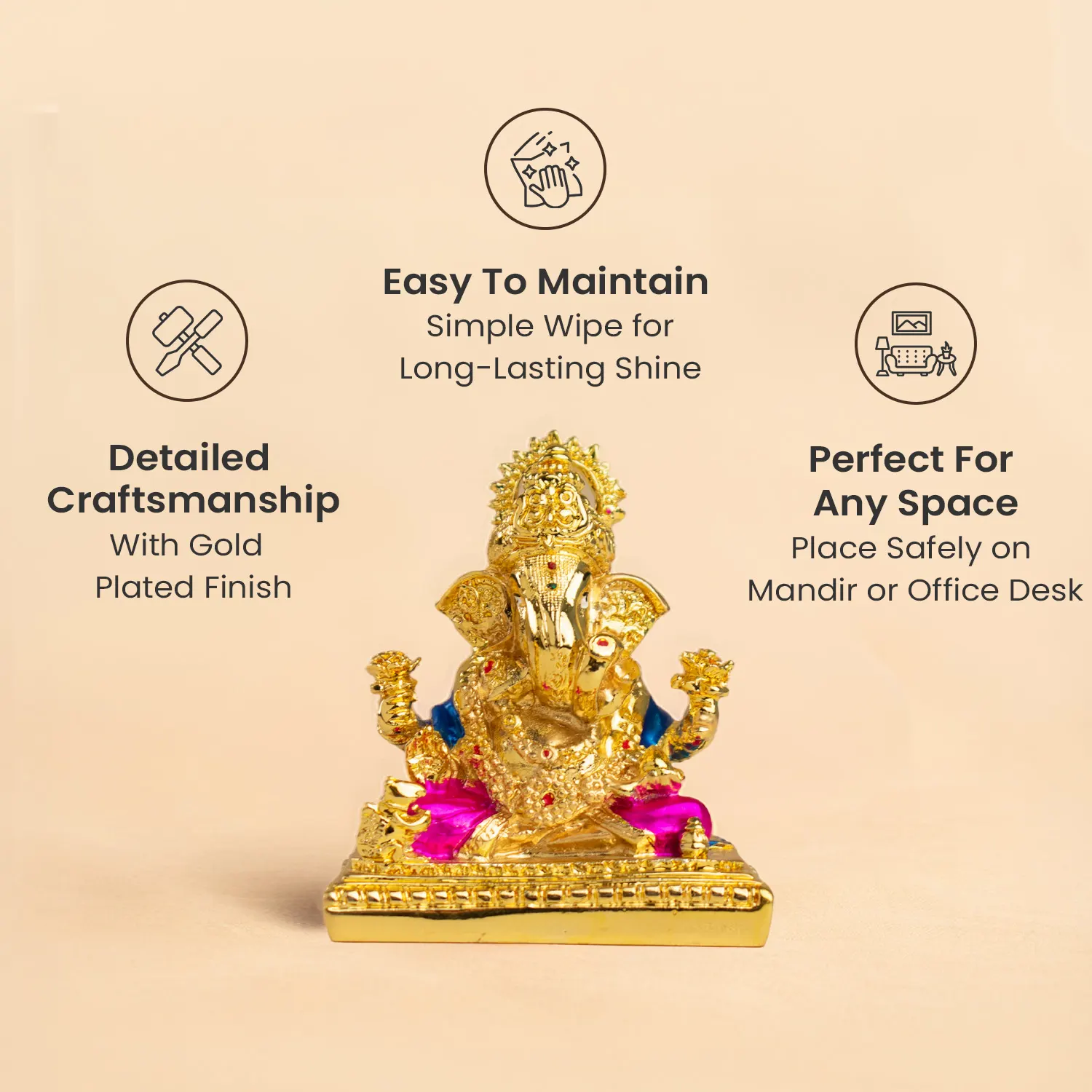 Shri Siddhivinayak Ganesha Idol - Image 7
