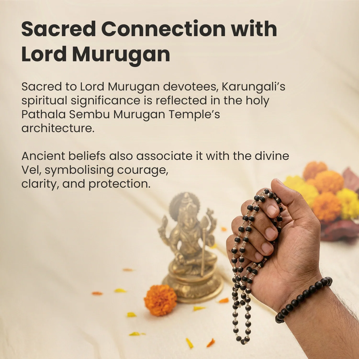 Silver Capped Karungali Malai – with Free Karungali Bracelet (Govt. Certified) - Image 6