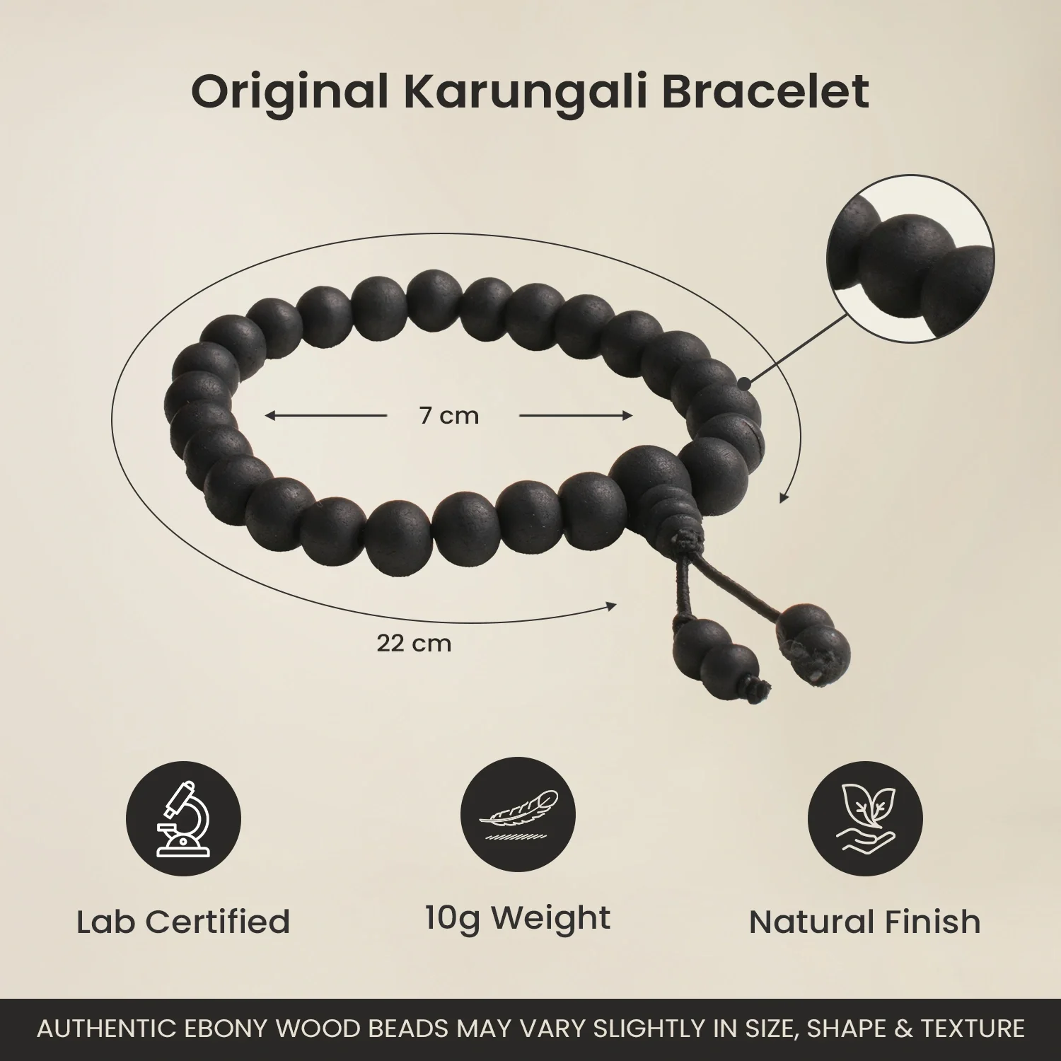 Silver Capped Karungali Malai – with Free Karungali Bracelet (Govt. Certified) - Image 9