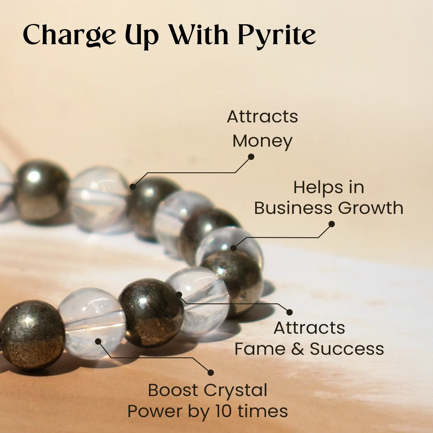 Super Raw Pyrite Bracelet - Image 2