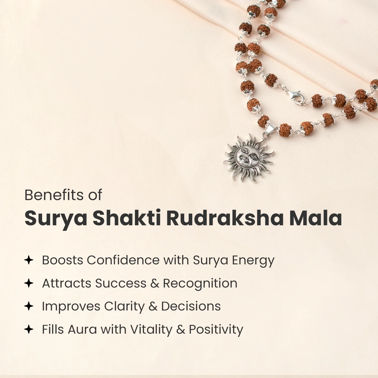 Surya Shakti Rudraksha Mala - Image 3