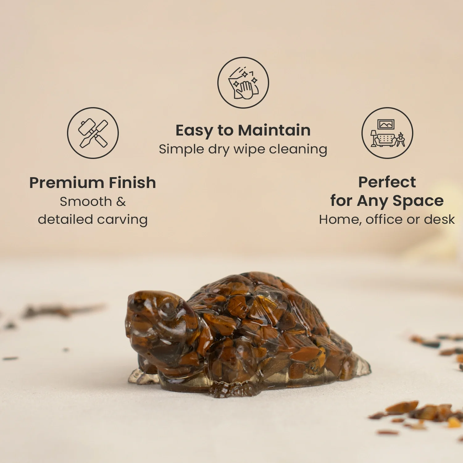 Vastu Tiger Eye Tortoise (Kachhua) - Image 10