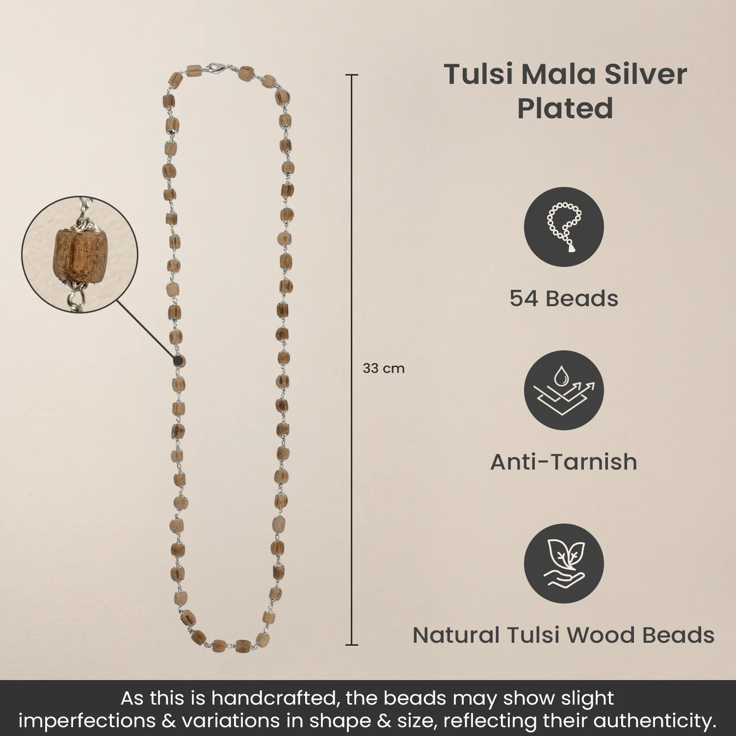 Tulsi Mala Silver Plated - Image 8