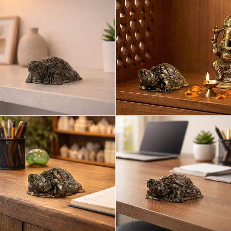 Vastu Pyrite Tortoise Combo – Small Kachhua with Big Kachhua - Image 14