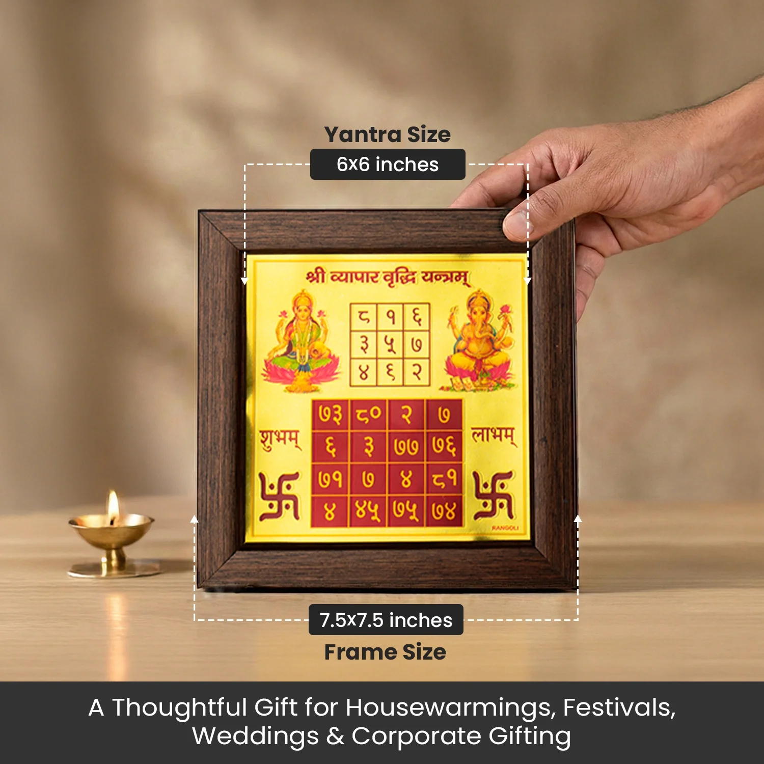 Vyapar Vriddhi Yantra (6×6 inch) with Frame - Image 6