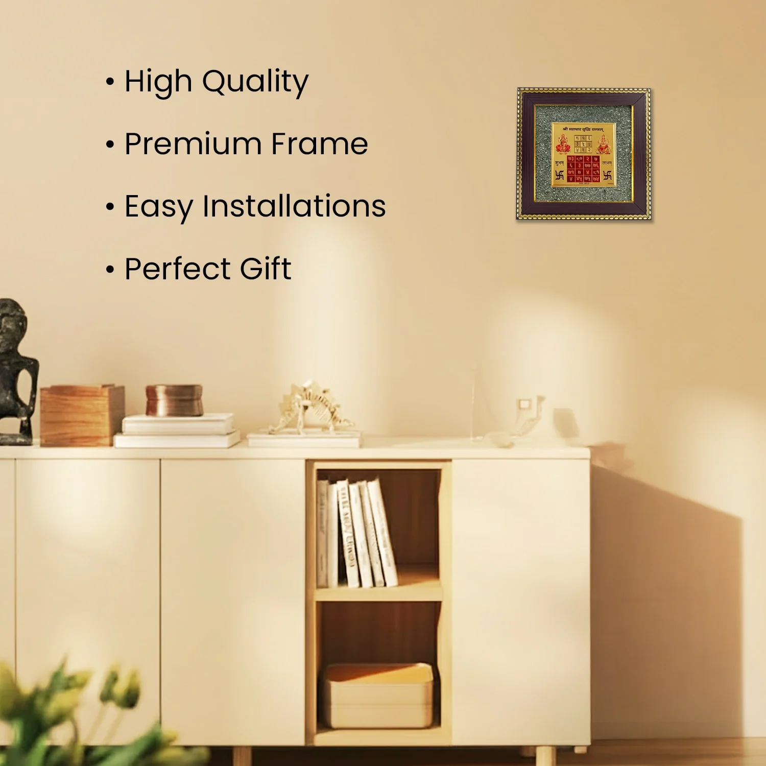 Vyapar Vriddhi Yantra on Pyrite Frame with FREE Citrine Pyramid - Image 7