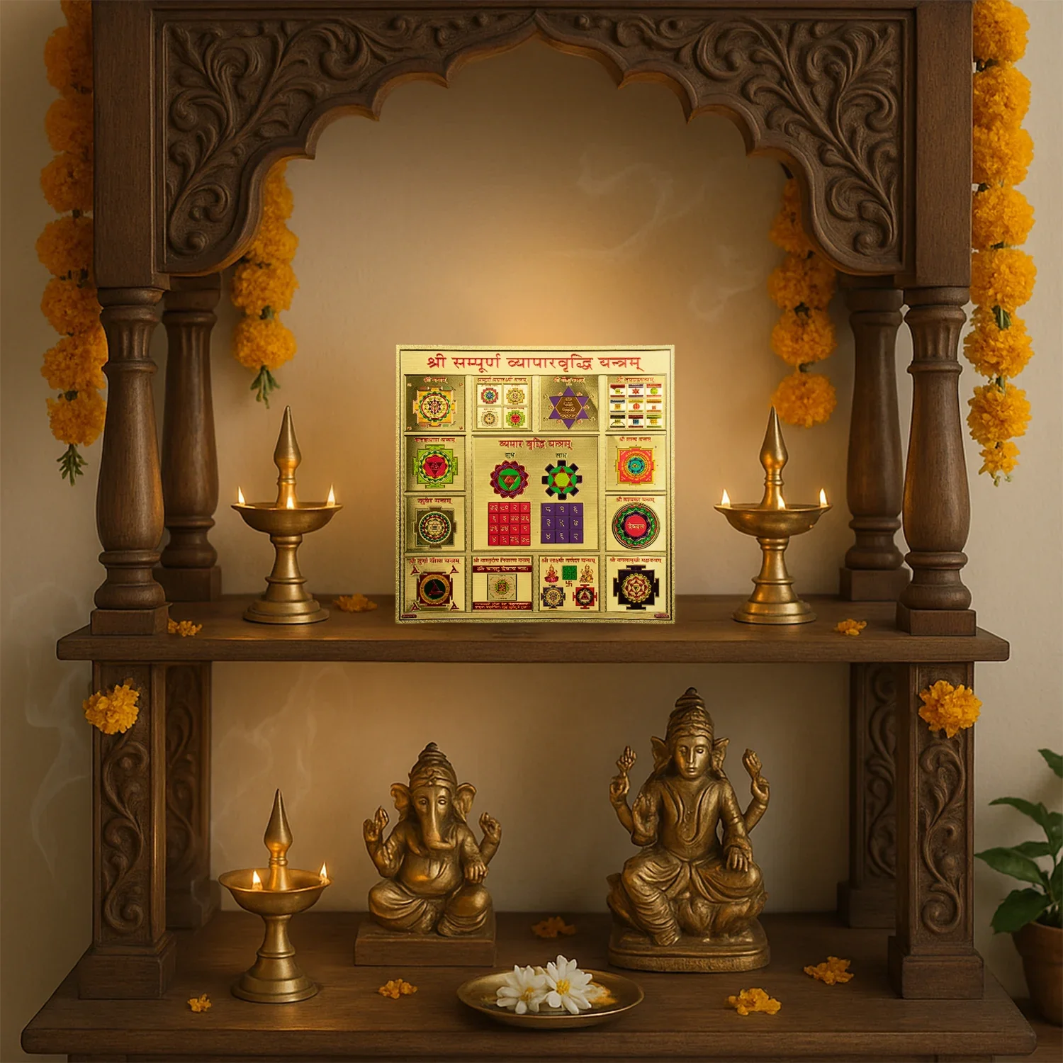 Shree Sampurna Vyapar Vriddhi Yantra (9*9 inch) - Image 3