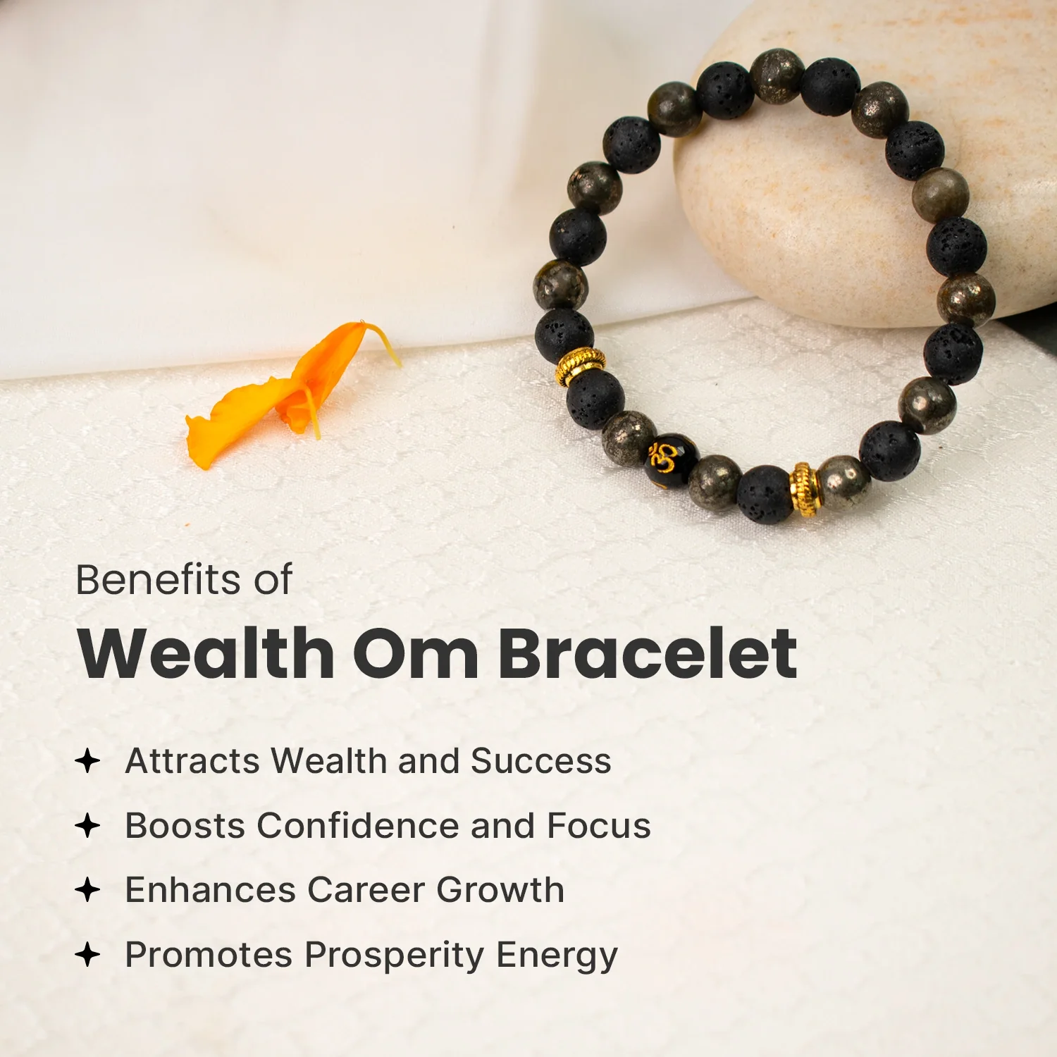 Wealth OM Pyrite Bracelet - Image 4
