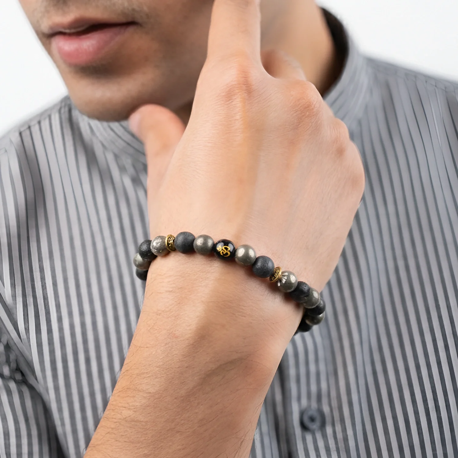 Wealth OM Pyrite Bracelet - Image 7